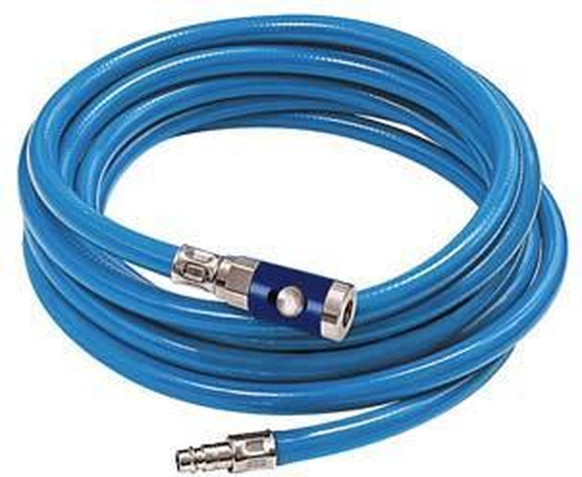 Slangenset blauw 12x6mm m. drukkn.koppeling 20m