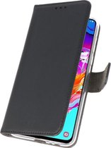 Wallet Case Hoesje voor Samsung Galaxy A70 Zwart