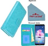 Pearlycase® Turquoise Fashion Wallet Bookcase voor Huawei P smart Hoesje