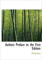 Authors Preface to the First Edition