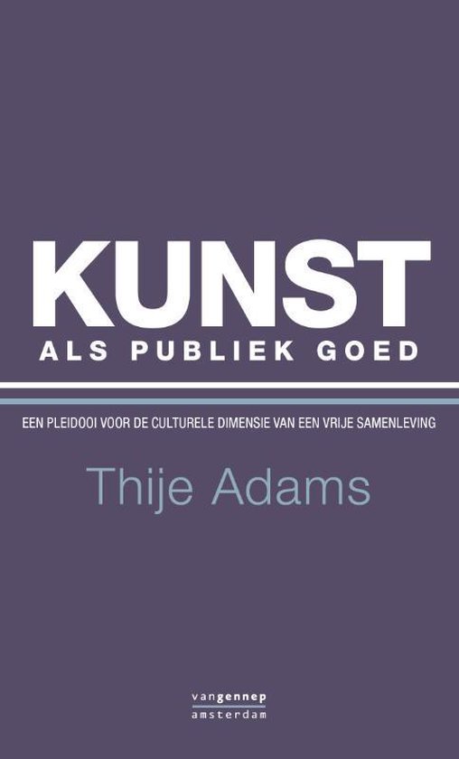 Cover van het boek 'Kunst als publiek goed'