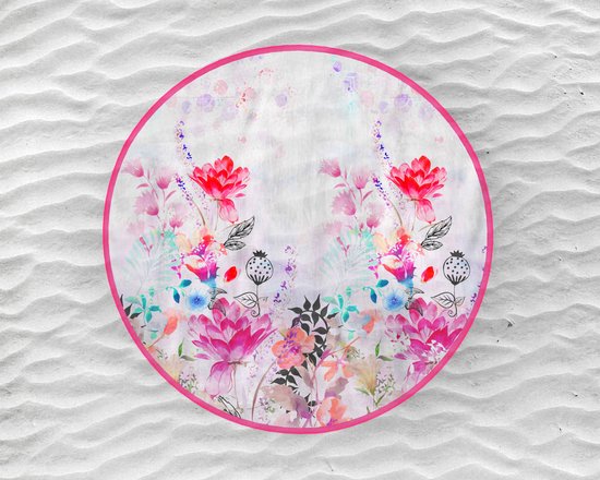 Endless Mae Rosa - Strandlaken - 150 cm Rond - Multi