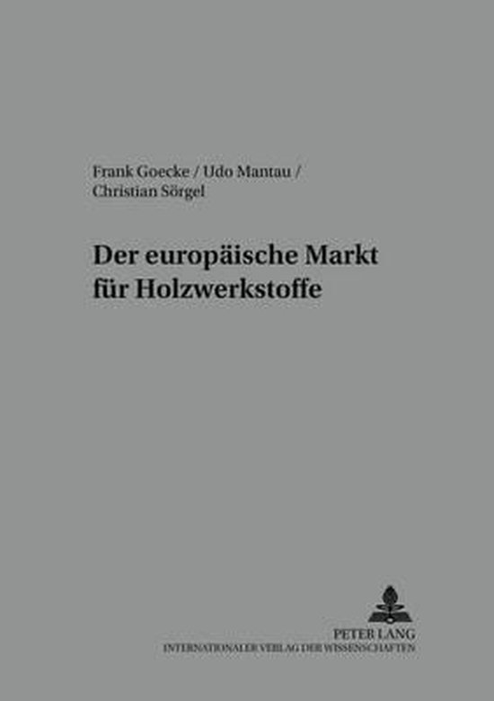 Der europäische Markt für Holzwerkstoffe - cover