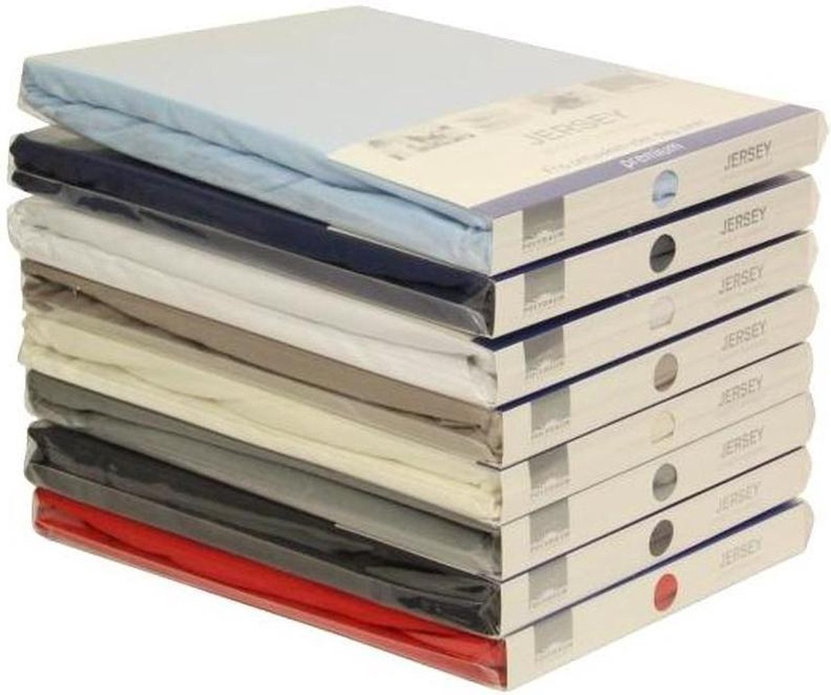 Hoeslaken Jersey 200 x 200/220 cm ECRU WIT