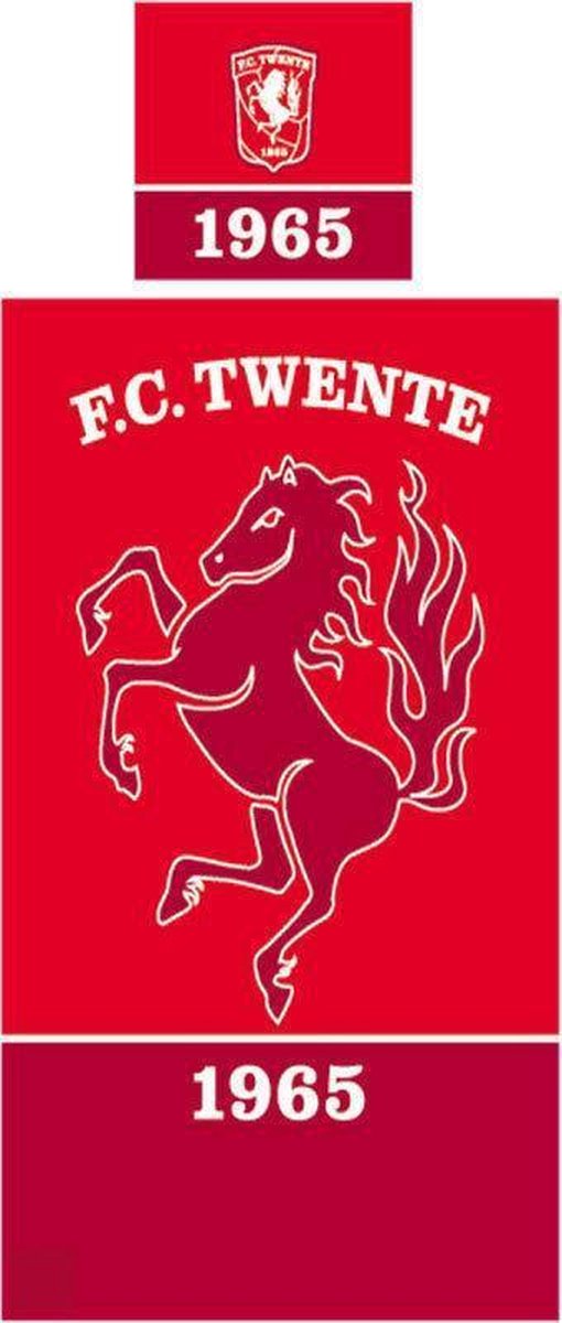 FC Twente dekbedovertrek - Rood - 1-persoons (140x200/220 cm + 1 sloop) |  bol.com