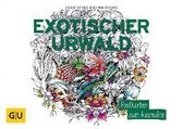 Exotischer Urwald: Postkartenbuch zum Ausmalen