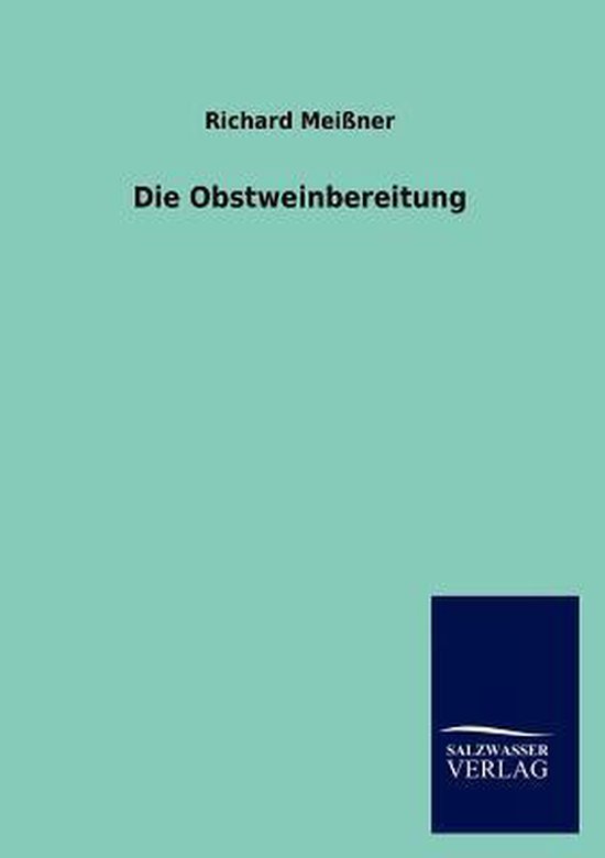 Die Obstweinbereitung - cover