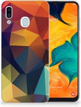 Geschikt voor Samsung Galaxy A30 | A20 TPU Hoesje Design Polygon Color