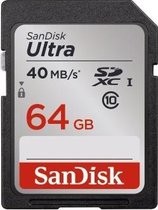 Sandisk Ultra SD kaart 64 GB