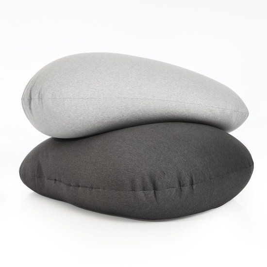Lumaland - Zitzak Flexi Comfort - Beanbag - Verschillende maten - 155 x 100 cm - LARGE - Lichtgrijs