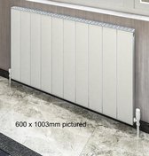 EB Vesima horizontal aluminium radiator 600 x 803 mat wit