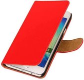 Mobieletelefoonhoesje.nl - Samsung Galaxy A3 Hoesje Effen Bookstyle Rood