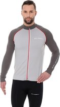 Brubeck Heren Trainingsjack - Athletic Sportvest - Seamless - Grijs/Grafiet - XXL