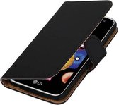 Bookstyle Wallet Case Hoesje Geschikt voor LG K4 Zwart