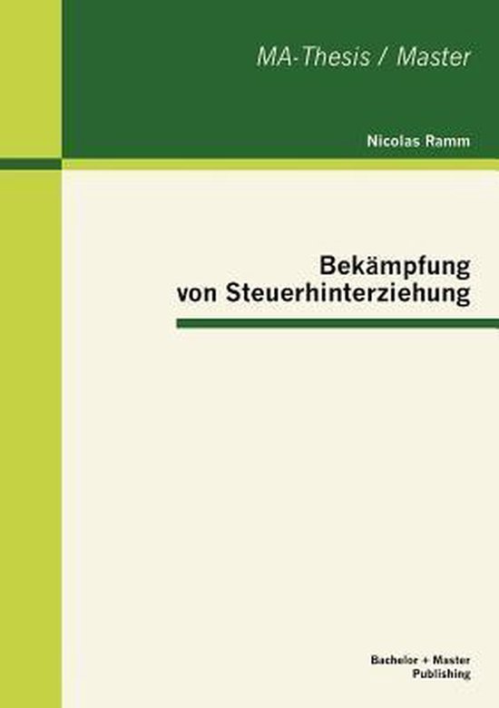 Bekämpfung von Steuerhinterziehung - cover