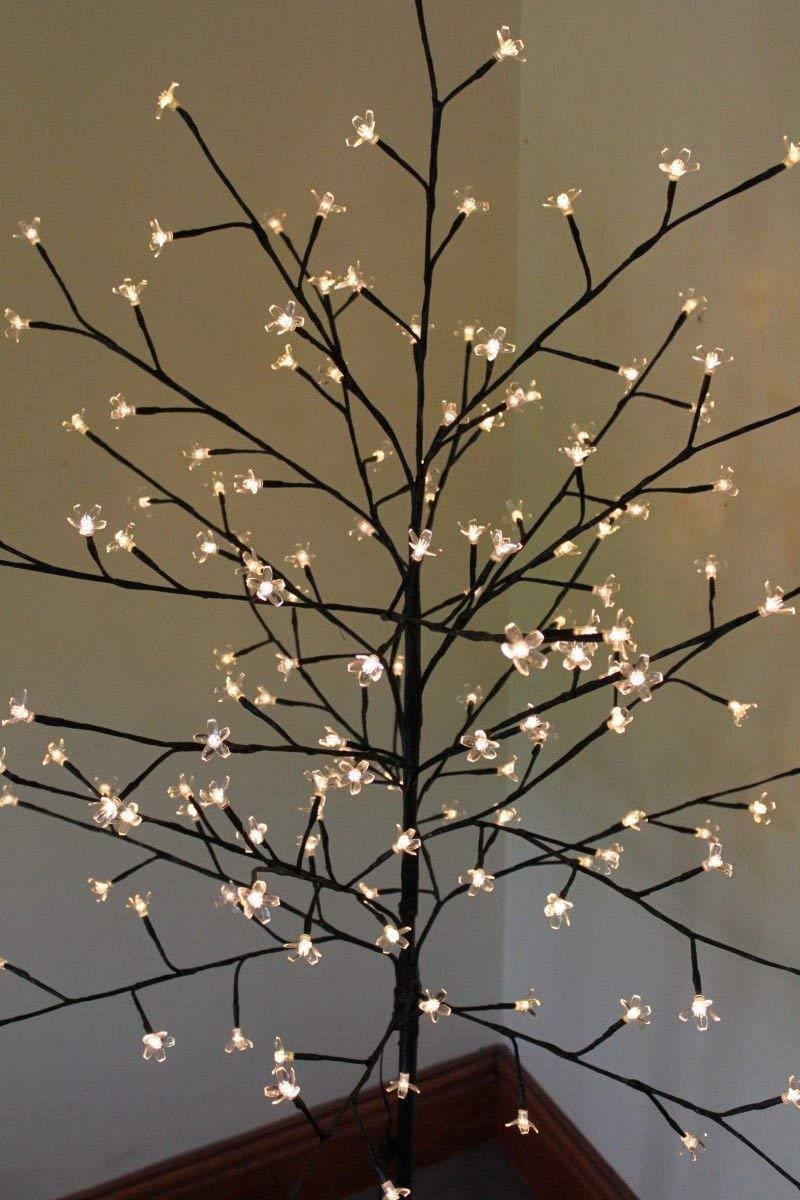 Alvast Tijdreeksen ritme Lichttakken -Bloesemboom- Kerstboom - 180 warm witte LED-lampjes - 180 cm  hoog | bol.com