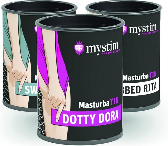 Mystim - Mini Masturbator in Blikje - Masturbatin Dotty Dora