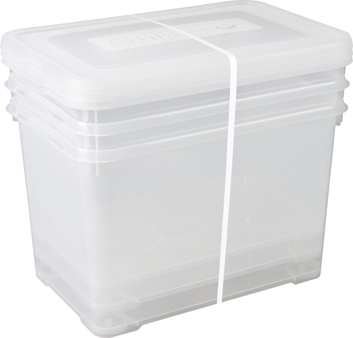 Curver opbergbox Handy transparant 65L - 3 stuks