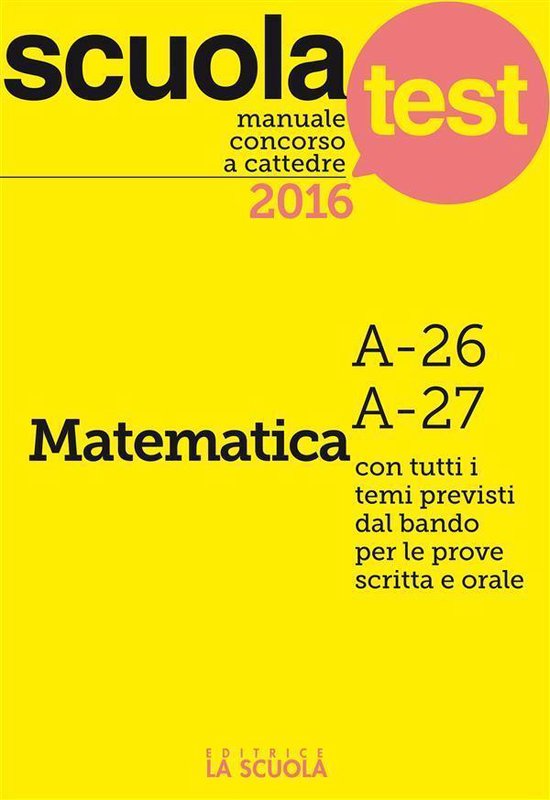 Test e Concorsi 27 - Manuale concorso a cattedre Matematica  ... - cover