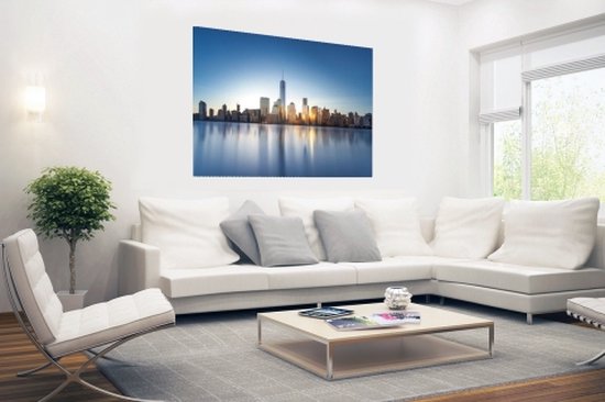 Skyline NYC from the water Poster 150x75 cm - Tirage photo sur Poster (décoration murale salon / chambre) / Poster Villes