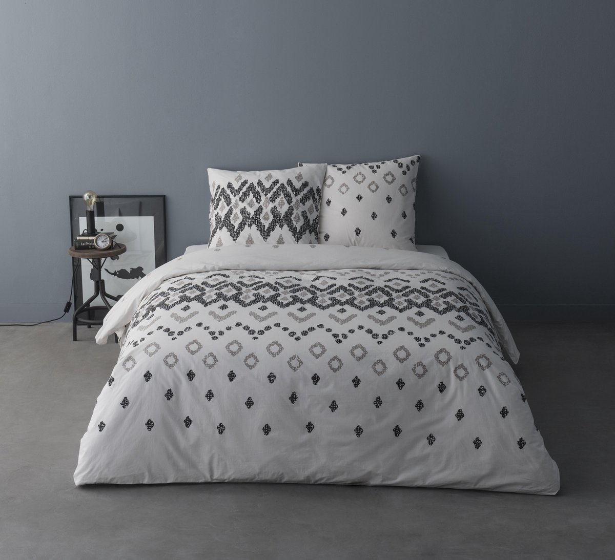Luxe Katoen Percale Dekbedovertrek Lits-Jumeaux 240 x 220cm Henri
