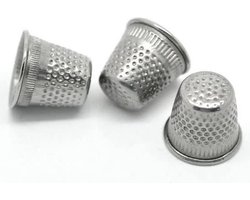 3x Vingerhoedje in verschillende maten