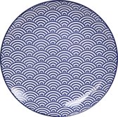 Tokyo Design Studio -  Nippon Blue Dinerbord - Golven - 25.7x3cm