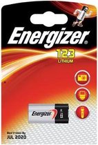15x Energizer batterij Photo Lithium 123, op blister