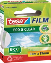 13x Tesa plakband Eco & Clear 19mmx33 m, doosje met 1 rolletje