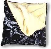 Imoha Plaid Pillow Black Marble deken sierkussen
