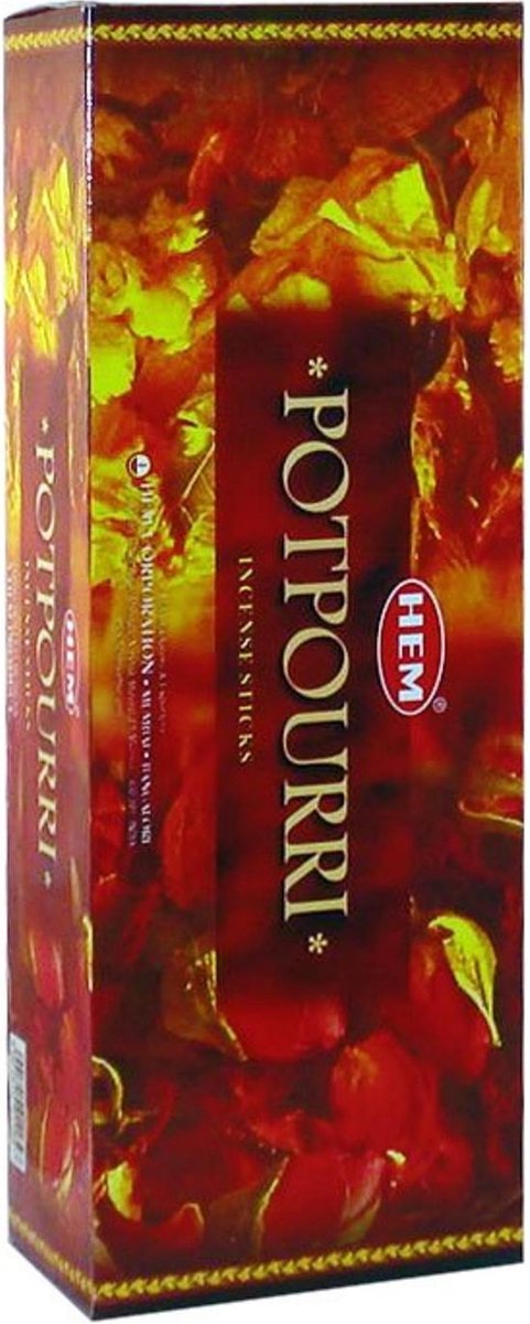 HEM Wierook - Potpourri - Slof (6 pakjes/120 stokjes)