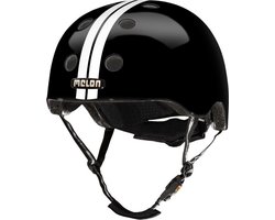 Melon Fietshelm Urban Active Polycarbonaat Zwart/wit Mt 58-63 Cm