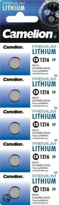 GP pile bouton, Lithium, CR1216