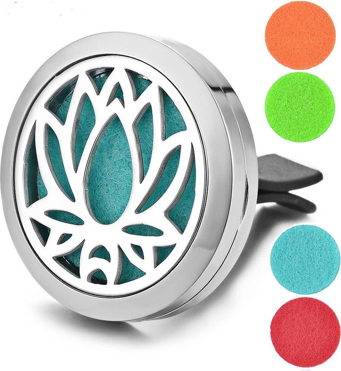 Auto luchtverfrisser met Lotus uitsnede - Aroma therapie diffuser - Geurverspreider