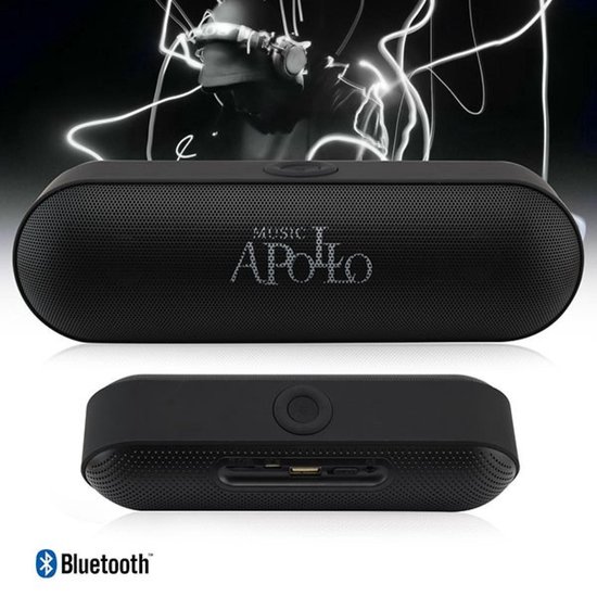 Apollo Bluetooth Speaker Mini Pil Zwart