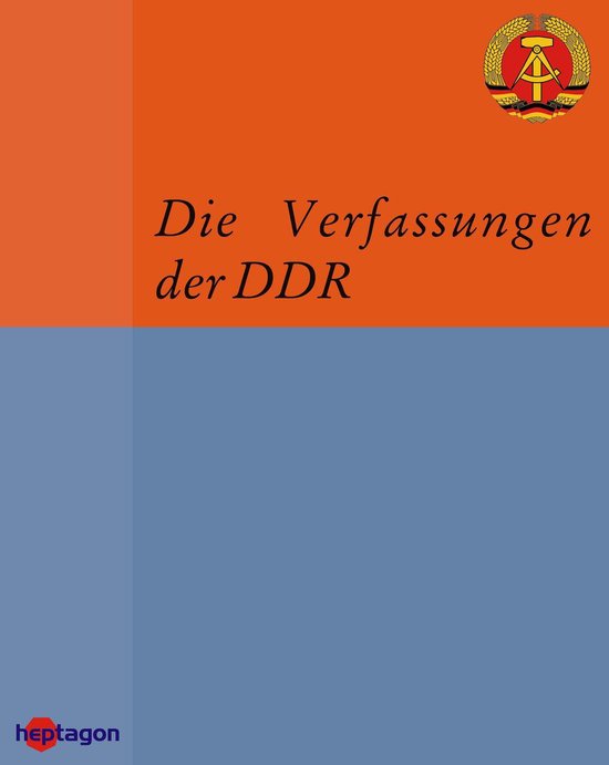 Die Verfassungen der DDR - cover