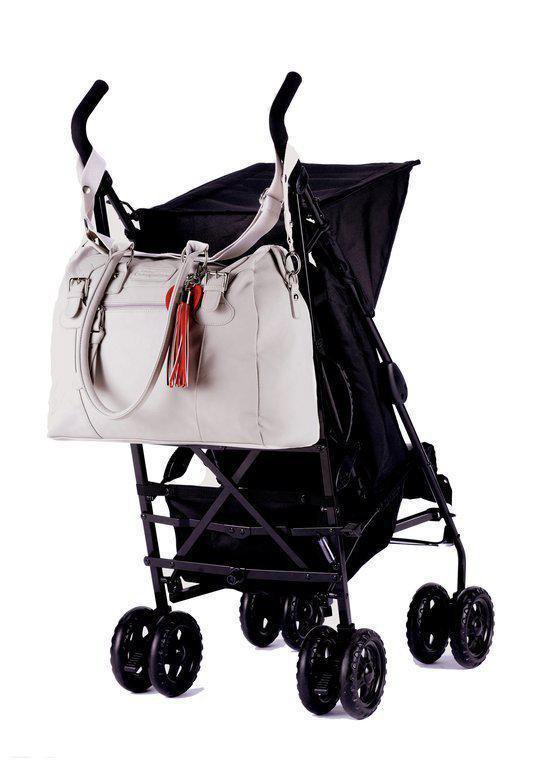 Little Company Black Label Soft Leather Look Bag Luiertas - Steen Grijs van Little Company — afbeelding 5