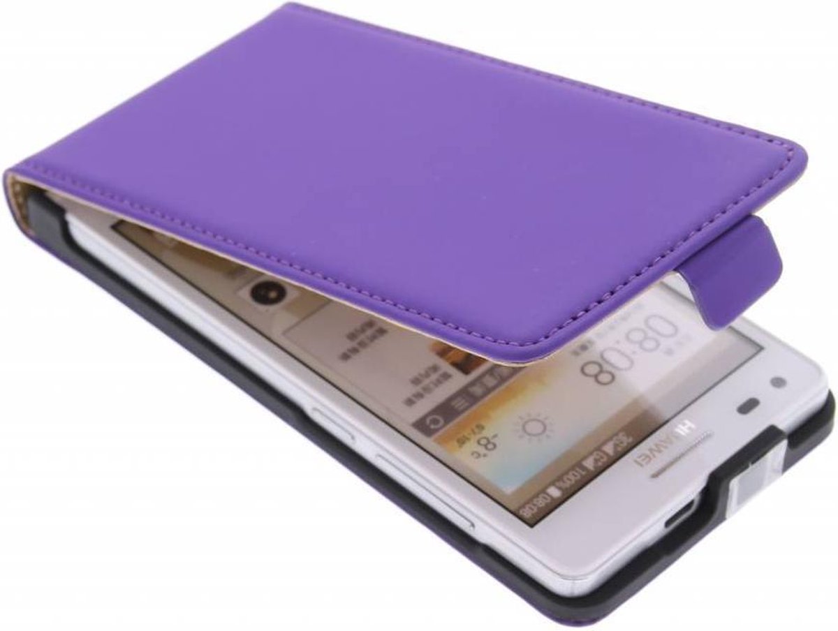 Mobiparts - paarse premium flipcase voor de Huawei Ascend G6