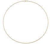 Glowketting - double - messing geel verguld - omega 1.5 mm - rond - 45 cm