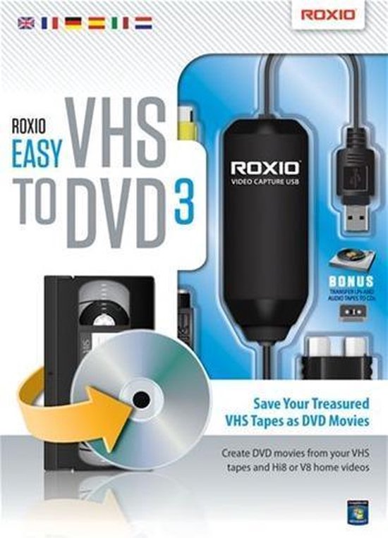 download roxio vhs to dvd 3 plus software