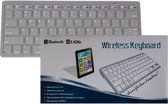 Wireless Bluetooth Keyboard geschikt voor iPhone, iPad, iPod, Samsung, Tablets, Android, LG, Huawei - QWERTY - Universeel - Grijs - Grey