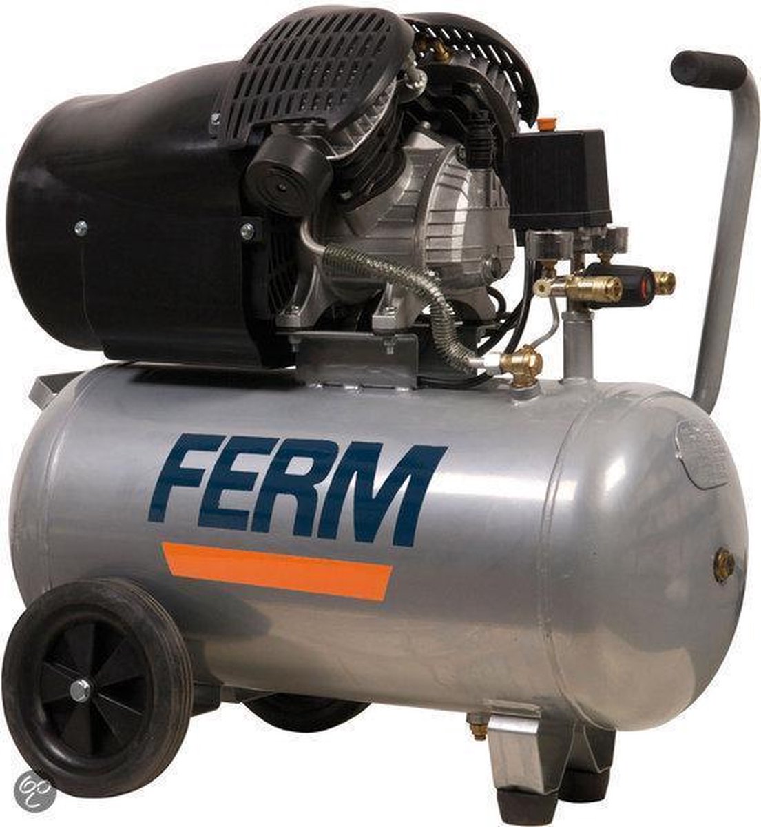 FERM Compressor - Max. 8 bar - 3pk - 2200W - 50 liter tankinhoud | bol.com