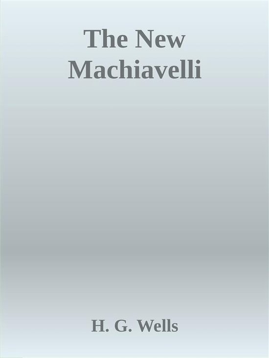 The New Machiavelli - cover