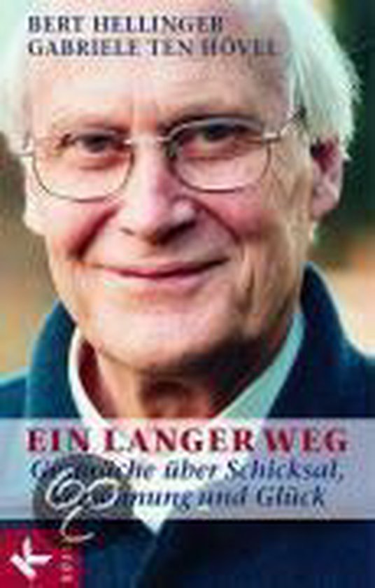 Boek "Ein langer Weg" met een portret van een oudere man met bril en tekst in het Duits.