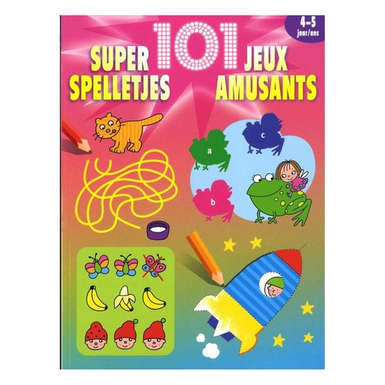 Cover van het boek '101 super spelletjes 4-5 jaar' van  Nvt