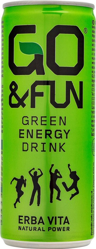 Go Fun Green Energy Drink 24 Stuks Geen Taurine Synthetische Cafeine Bol Com