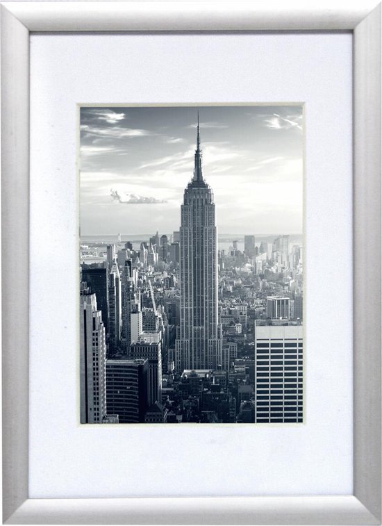 Fotolijst - Henzo - Manhattan - Fotomaat 15x20 cm - Zilver