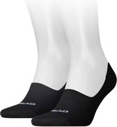 Head footie sokken - 2 paar - Invisible - 42 - Zwart