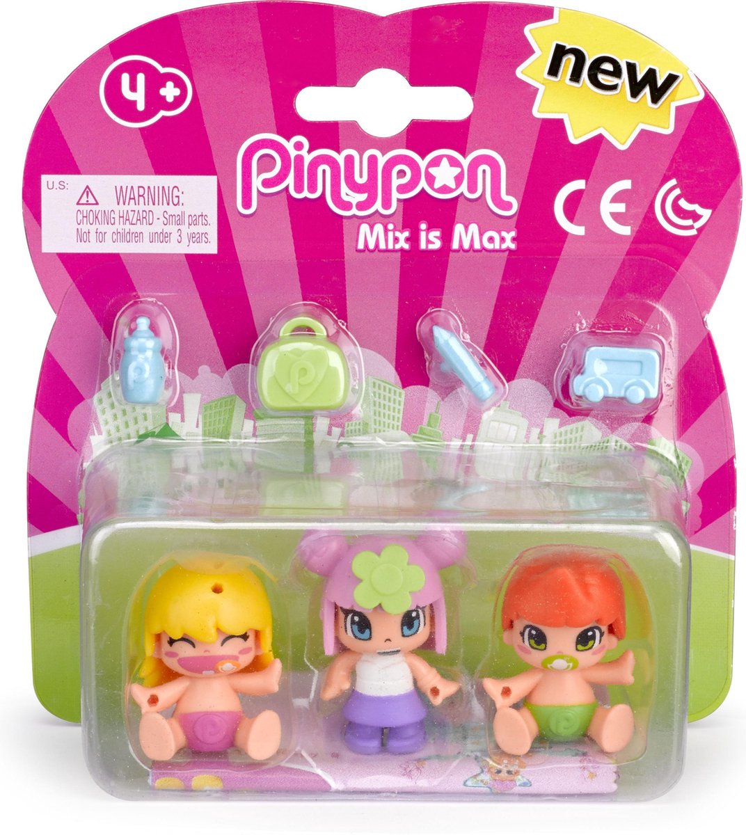 Pinypon kids & baby 3-pack