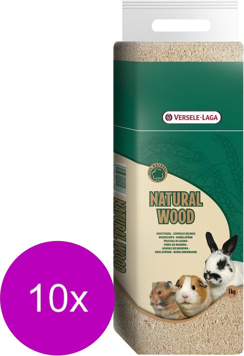 Versele-Laga Houtvezel Prespack - Bodembedekking - 10 x 1 kg